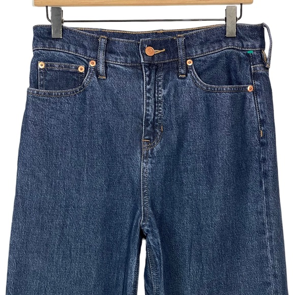 SOLD J. Crew Petite Wide Leg Denim Trouser Jean BP481 28P 28 High Rise y2k - Picture 4 of 15